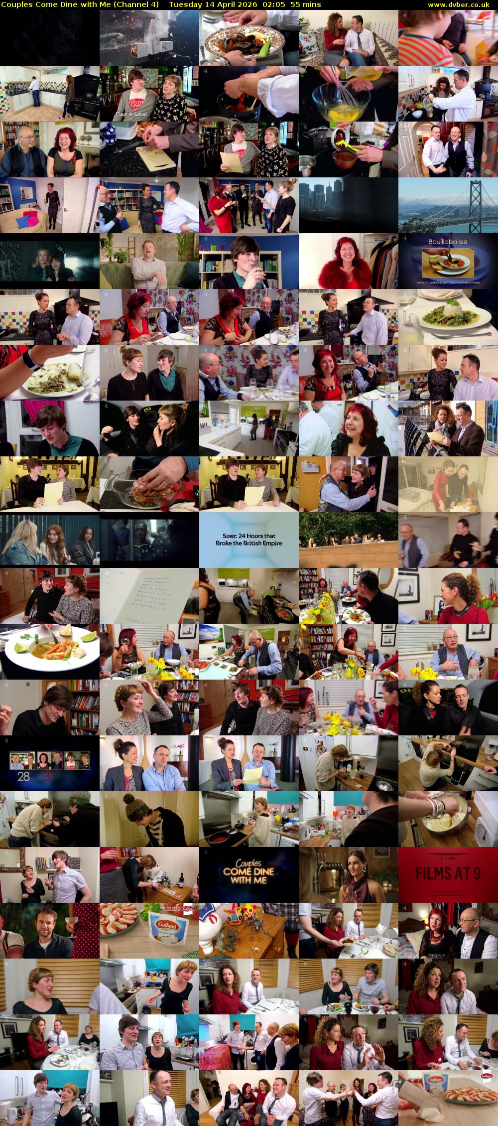 Couples Come Dine with Me (Channel 4) Tuesday 14 April 2026 02:05 - 03:00