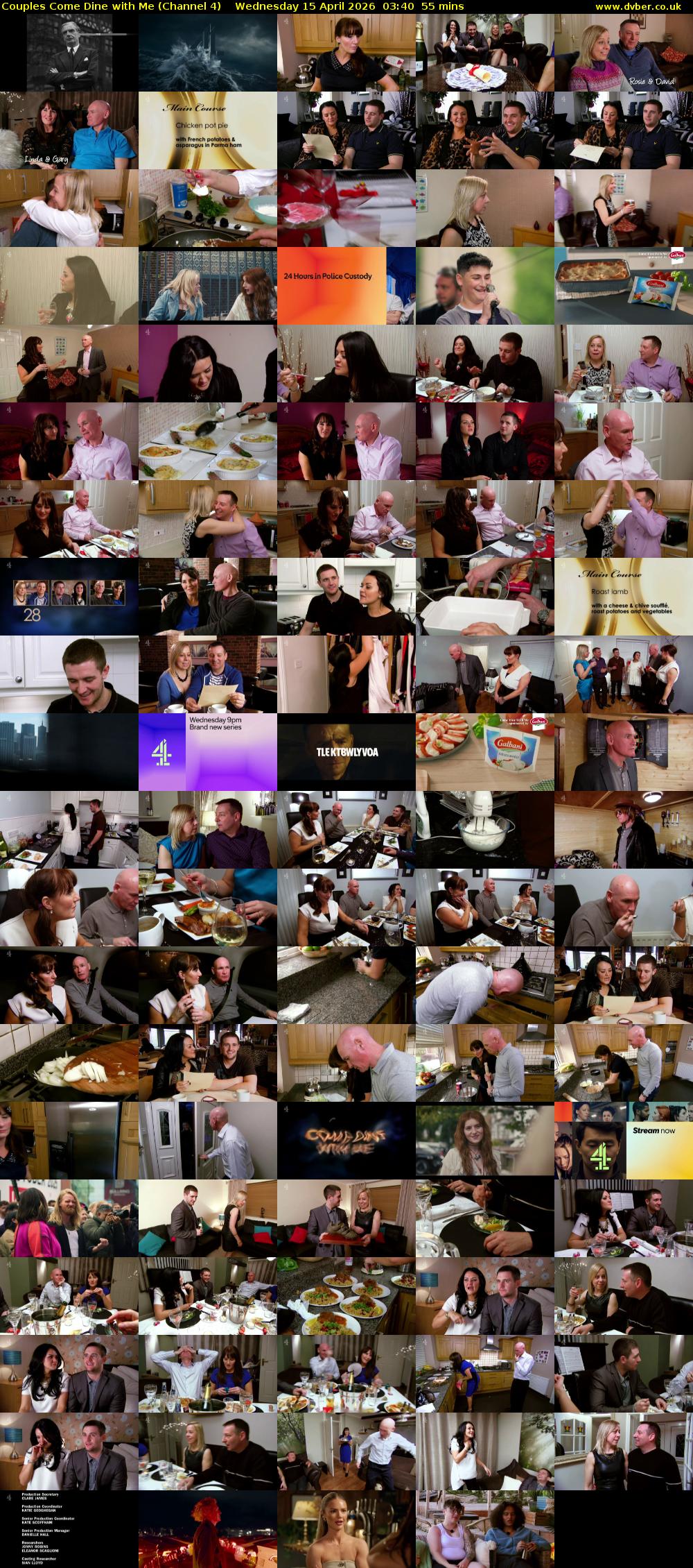 Couples Come Dine with Me (Channel 4) Wednesday 15 April 2026 03:40 - 04:35