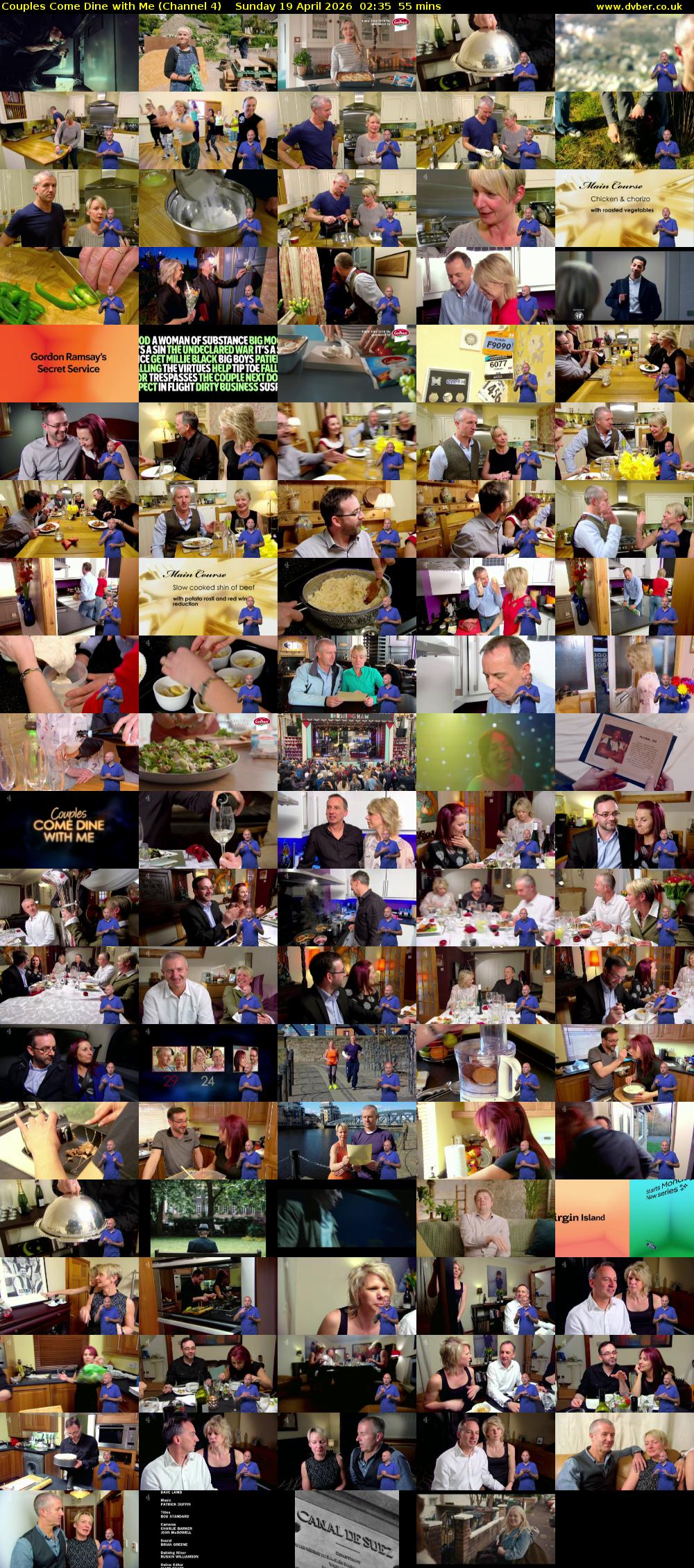 Couples Come Dine with Me (Channel 4) Sunday 19 April 2026 02:35 - 03:30