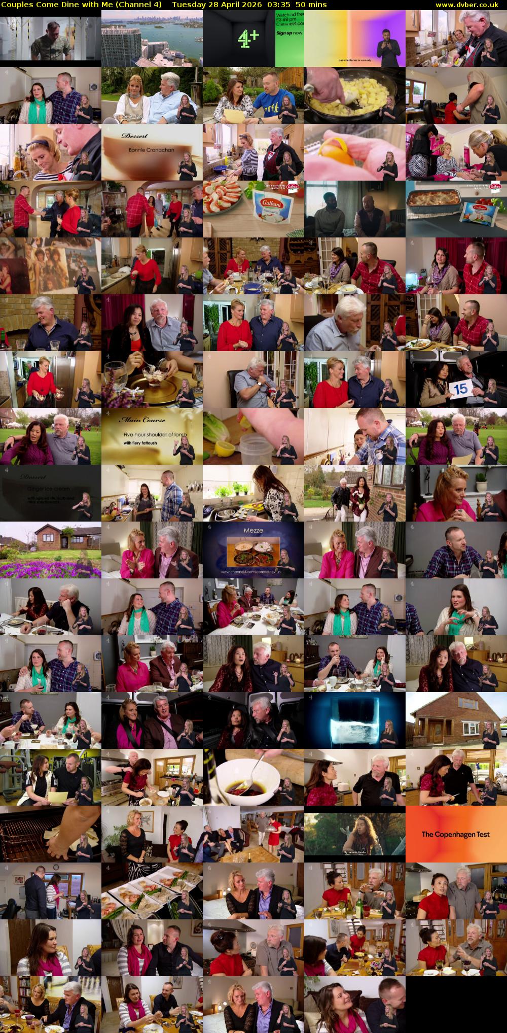 Couples Come Dine with Me (Channel 4) Tuesday 28 April 2026 03:35 - 04:25