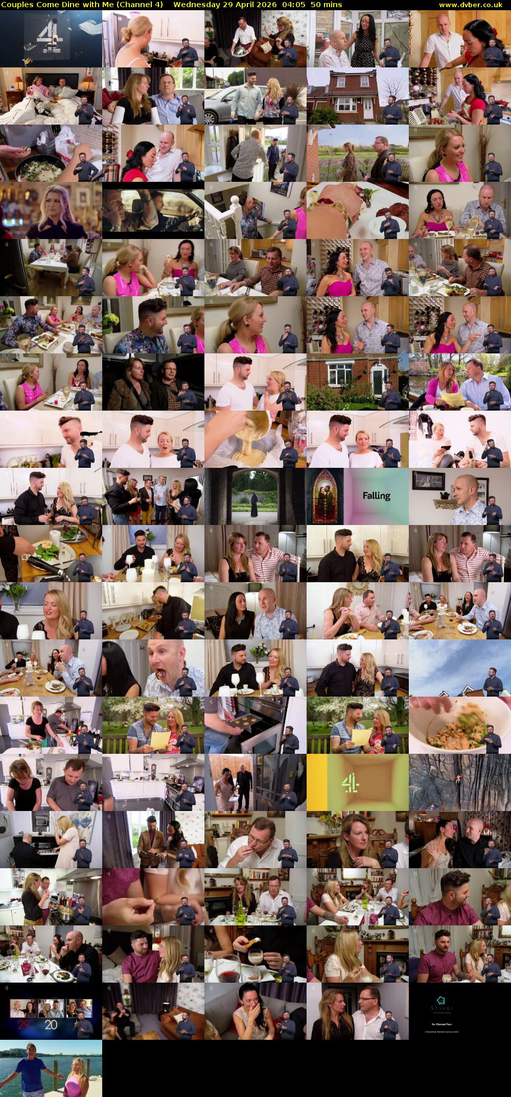 Couples Come Dine with Me (Channel 4) Wednesday 29 April 2026 04:05 - 04:55