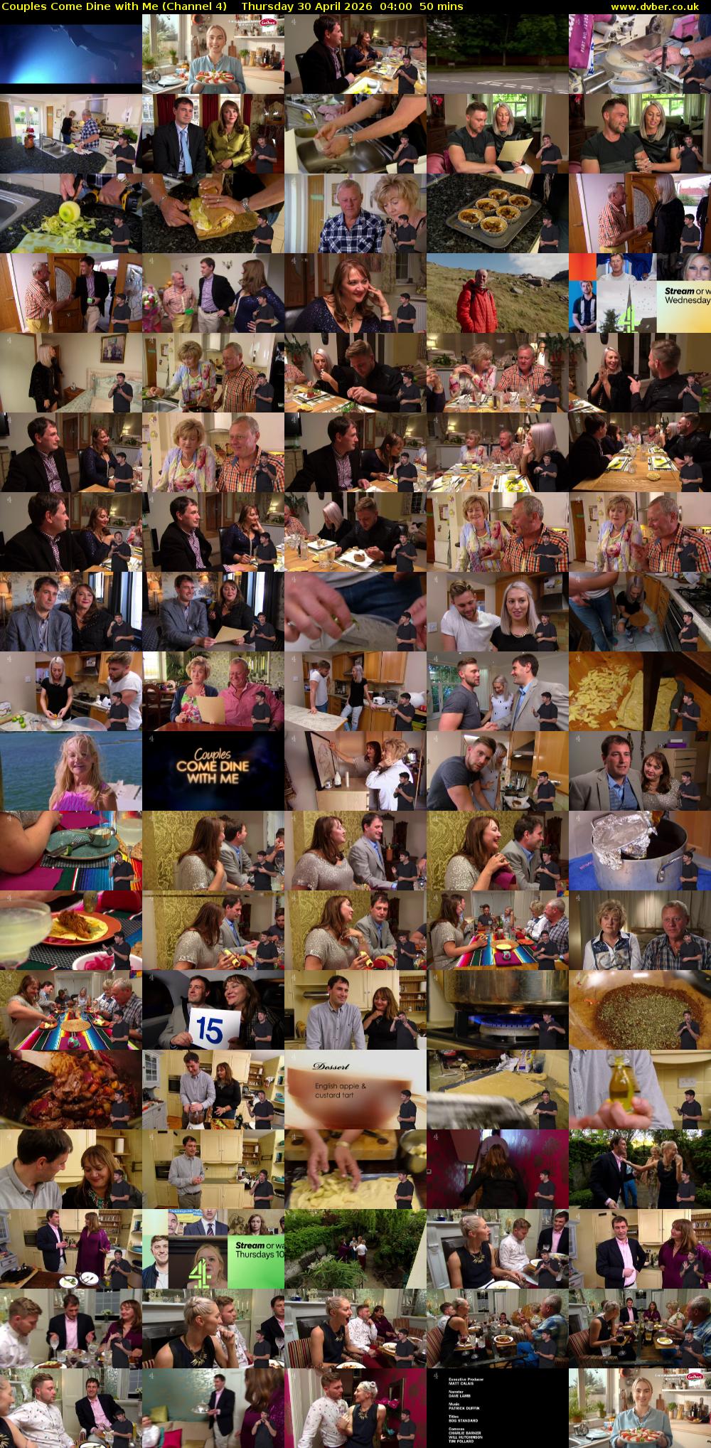 Couples Come Dine with Me (Channel 4) Thursday 30 April 2026 04:00 - 04:50