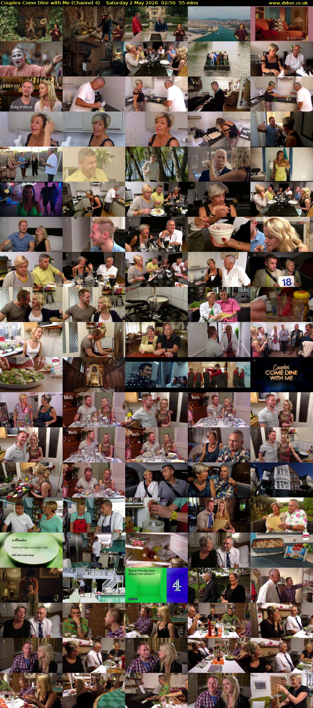 Couples Come Dine with Me (Channel 4) Saturday 2 May 2026 02:50 - 03:45
