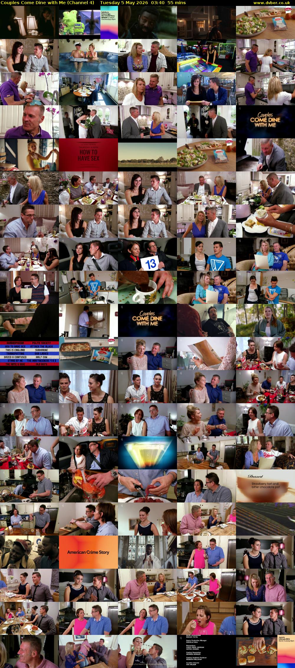Couples Come Dine with Me (Channel 4) Tuesday 5 May 2026 03:40 - 04:35