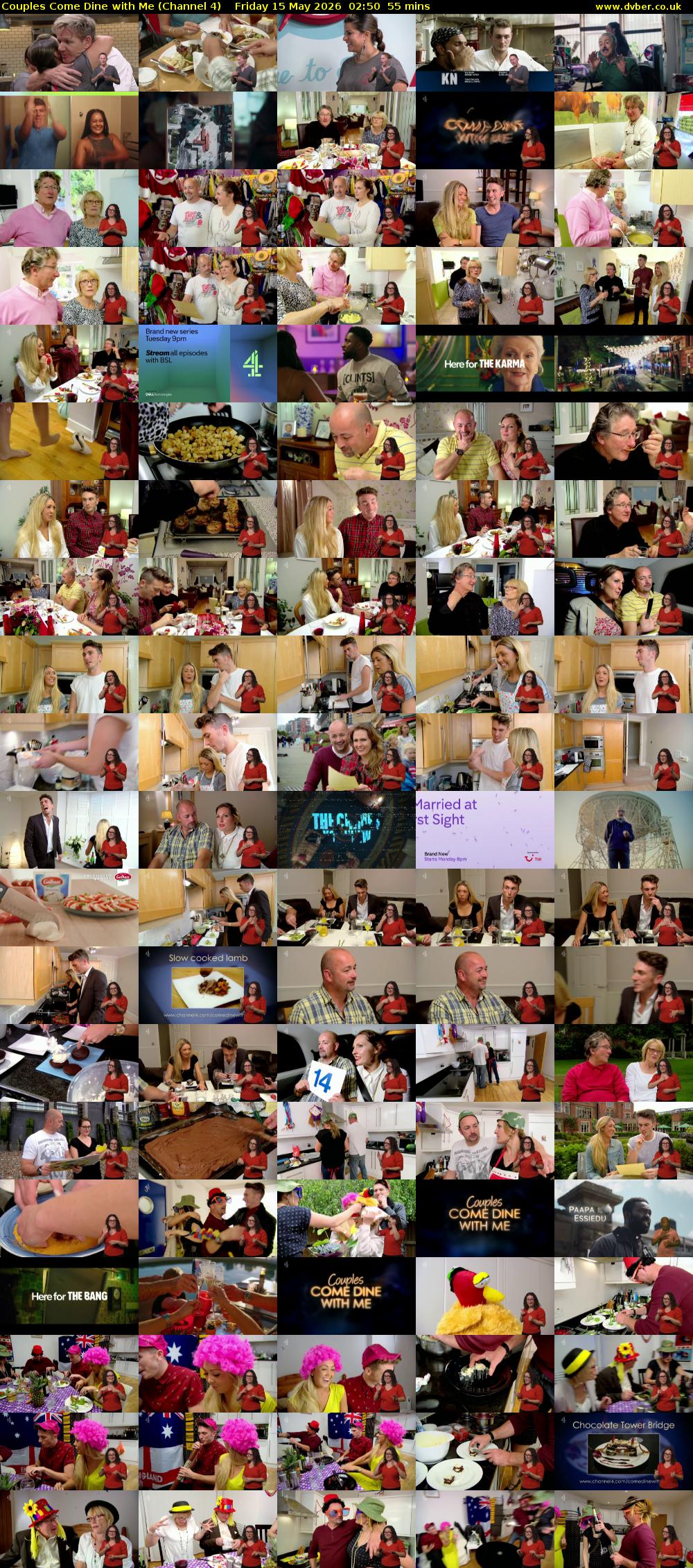 Couples Come Dine with Me (Channel 4) Friday 15 May 2026 02:50 - 03:45