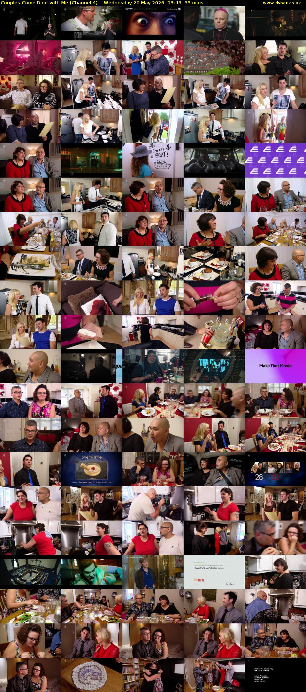 Couples Come Dine with Me (Channel 4) Wednesday 20 May 2026 03:45 - 04:40