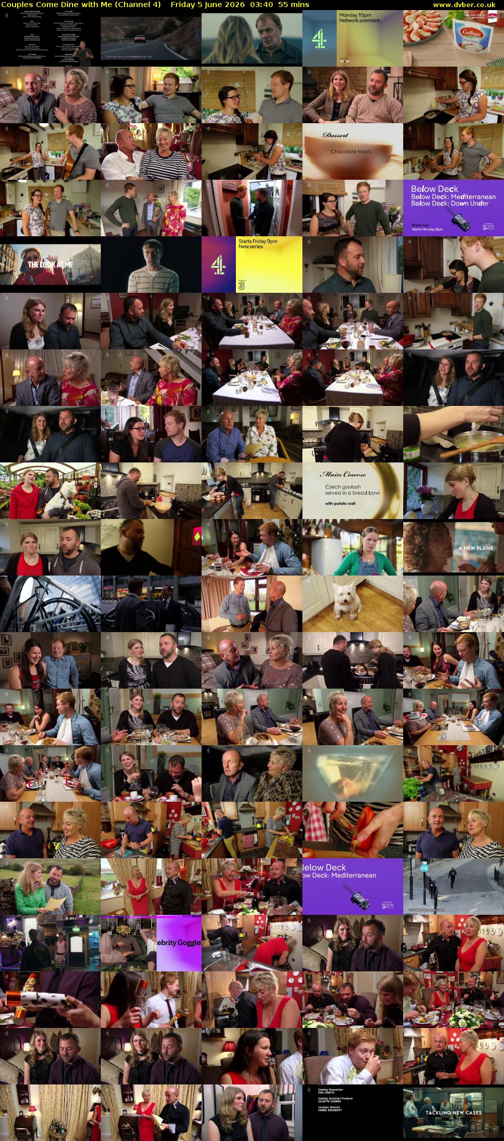 Couples Come Dine with Me (Channel 4) Friday 5 June 2026 03:40 - 04:35