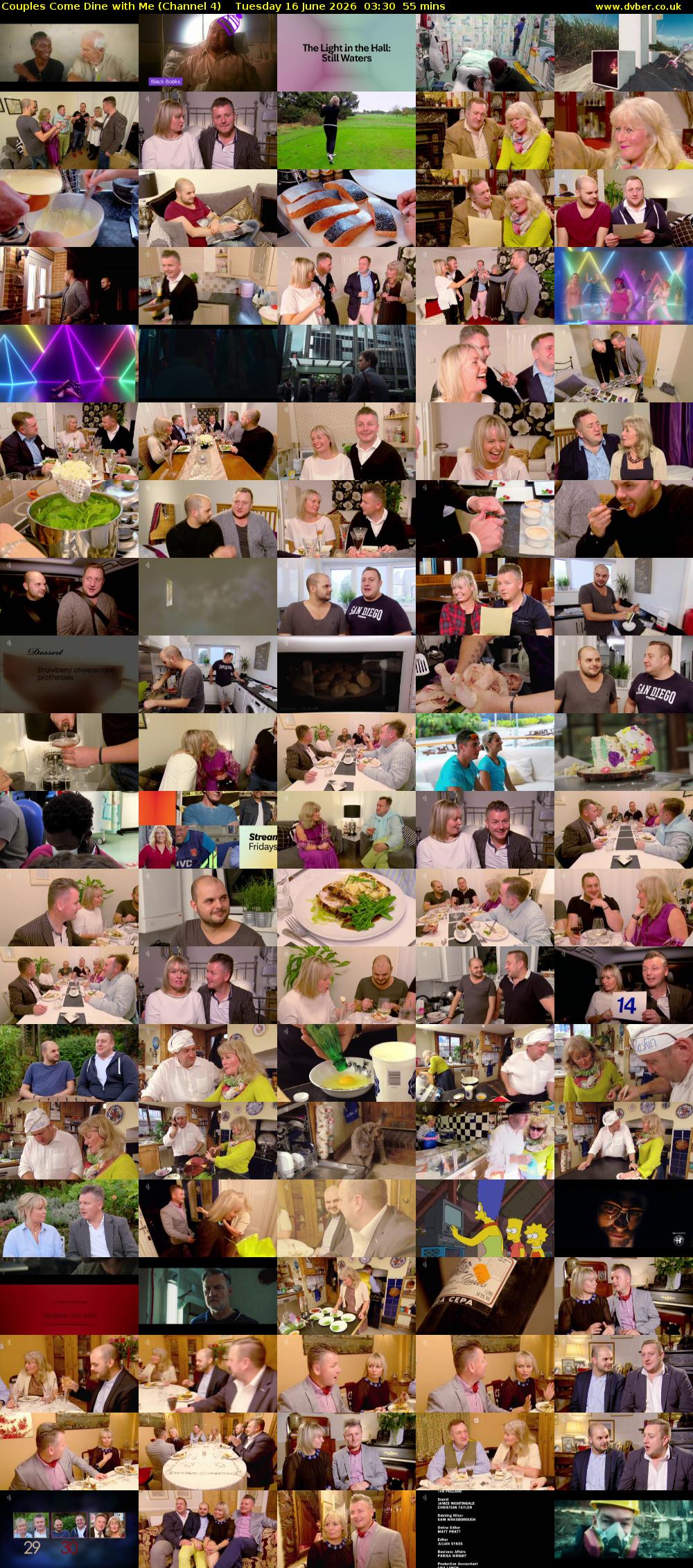 Couples Come Dine with Me (Channel 4) Tuesday 16 June 2026 03:30 - 04:25