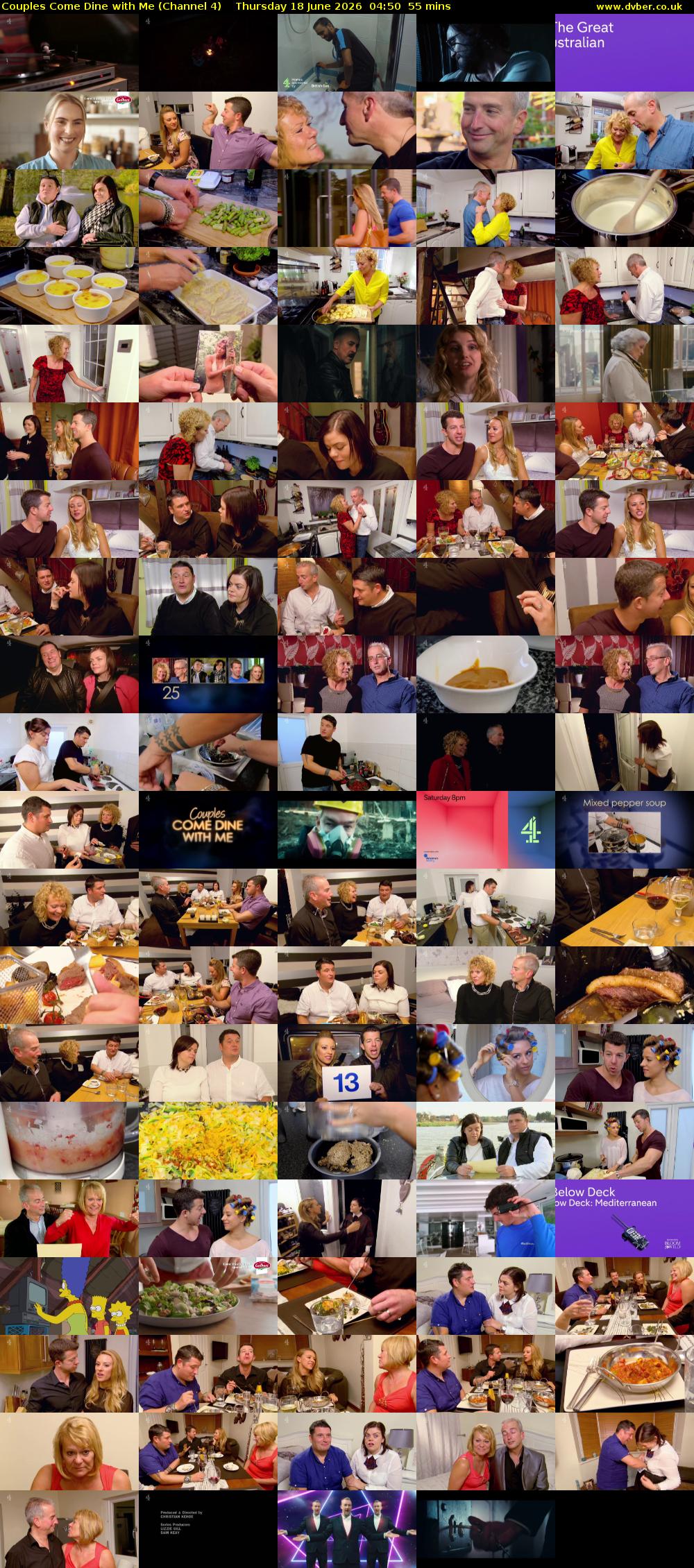 Couples Come Dine with Me (Channel 4) Thursday 18 June 2026 04:50 - 05:45