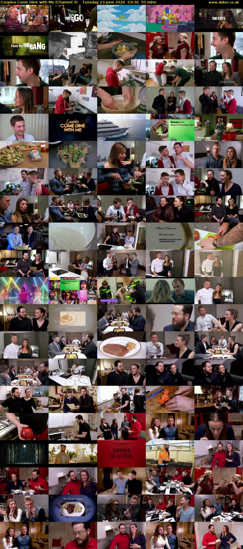 Couples Come Dine with Me (Channel 4) Tuesday 23 June 2026 03:30 - 04:25