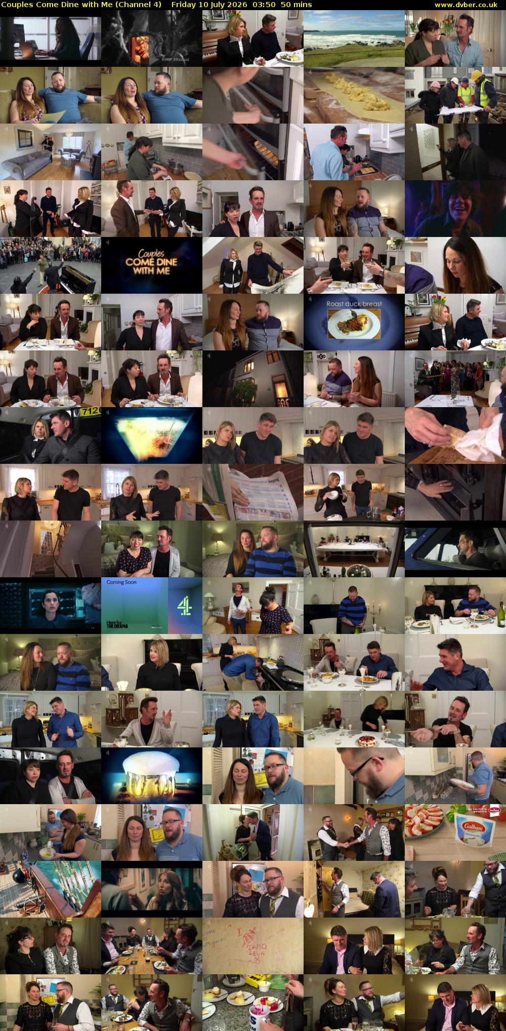 Couples Come Dine with Me (Channel 4) Friday 10 July 2026 03:50 - 04:40