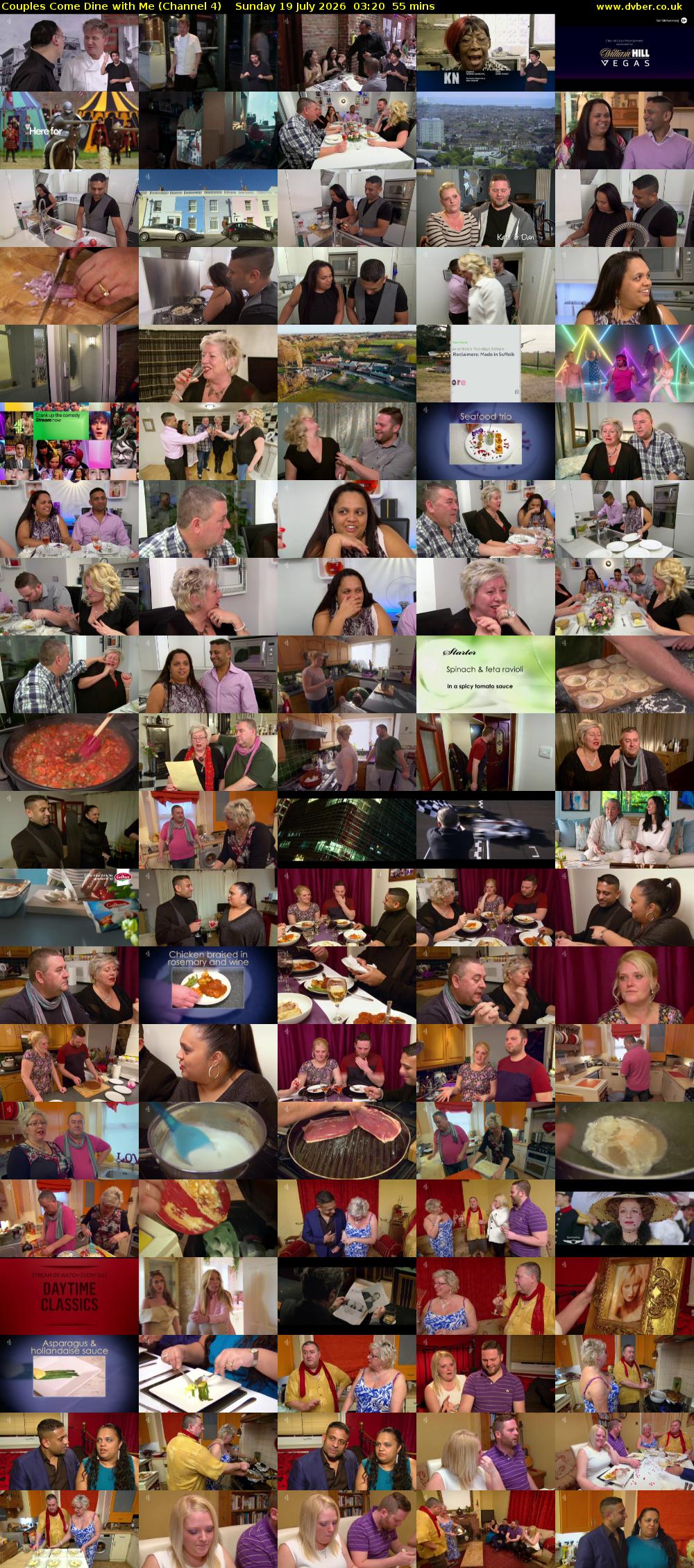Couples Come Dine with Me (Channel 4) Sunday 19 July 2026 03:20 - 04:15