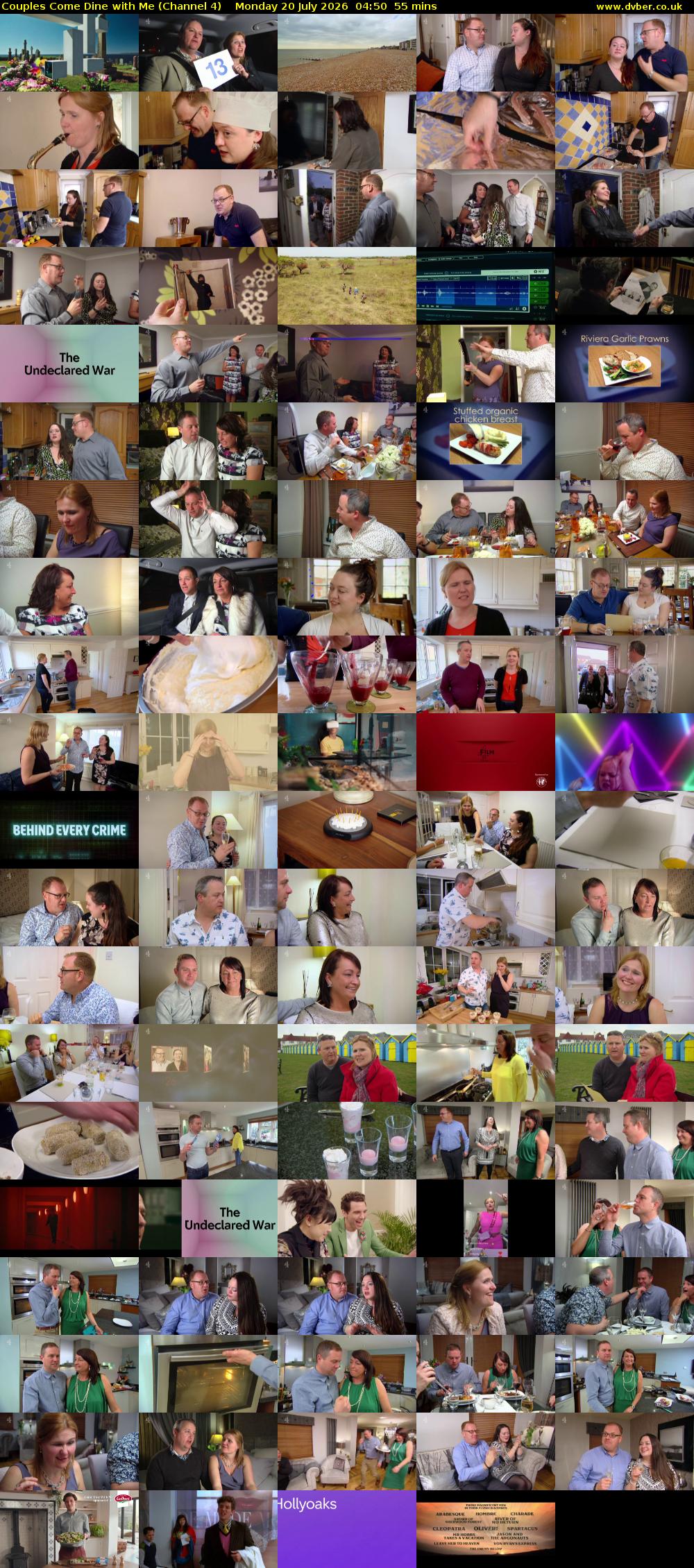 Couples Come Dine with Me (Channel 4) Monday 20 July 2026 04:50 - 05:45