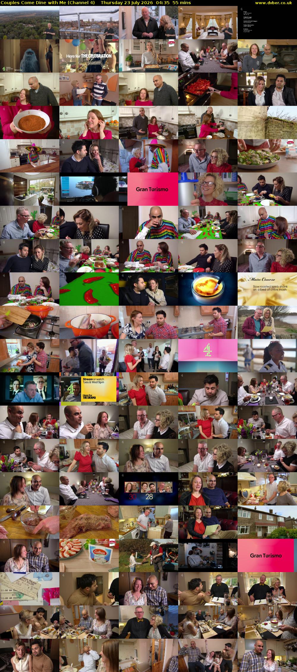 Couples Come Dine with Me (Channel 4) Thursday 23 July 2026 04:35 - 05:30