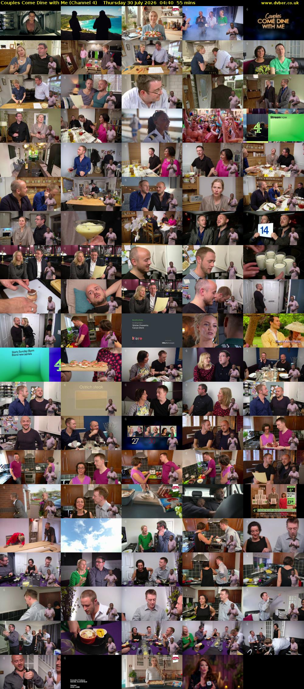 Couples Come Dine with Me (Channel 4) Thursday 30 July 2026 04:40 - 05:35