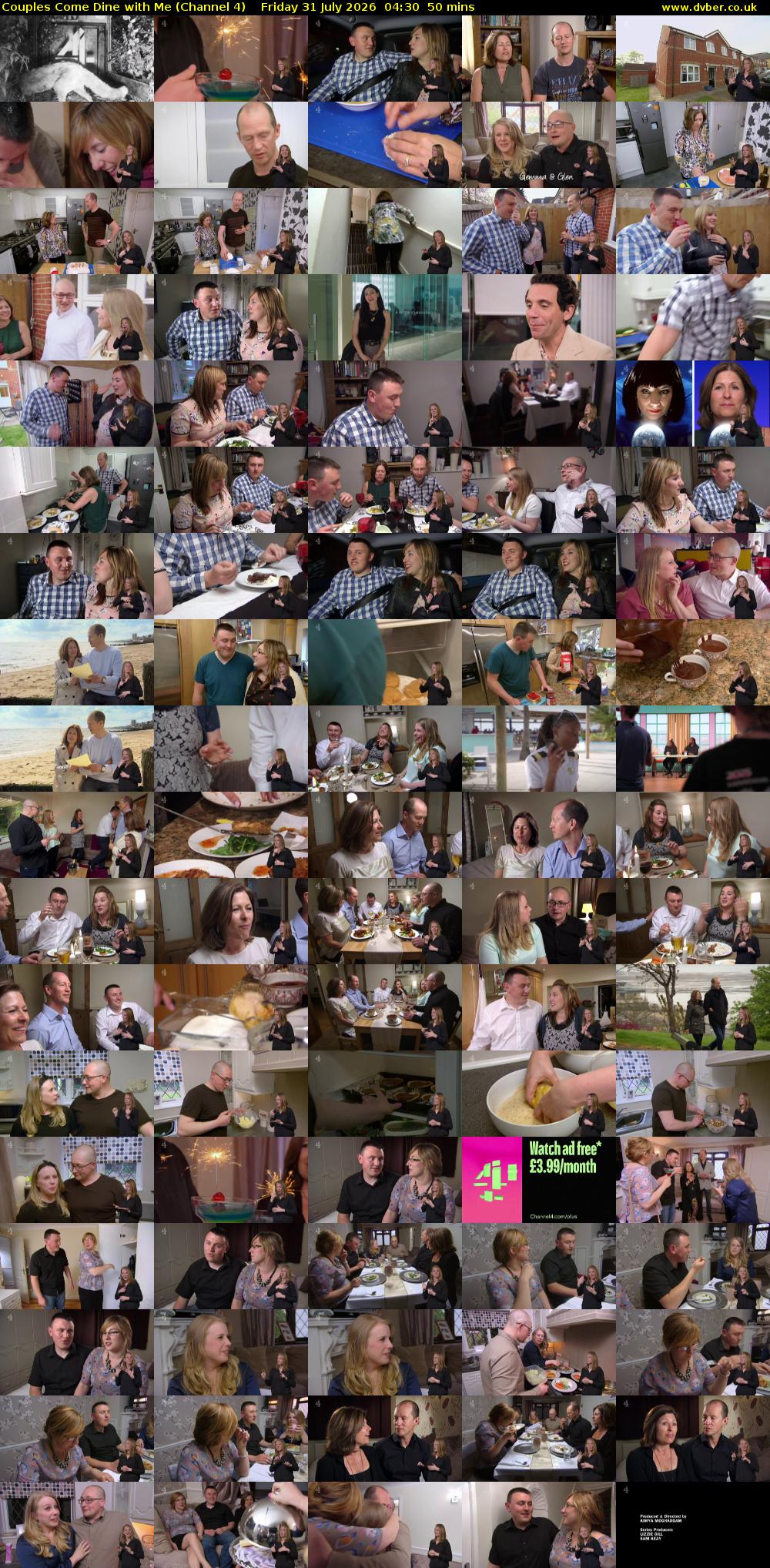Couples Come Dine with Me (Channel 4) Friday 31 July 2026 04:30 - 05:20