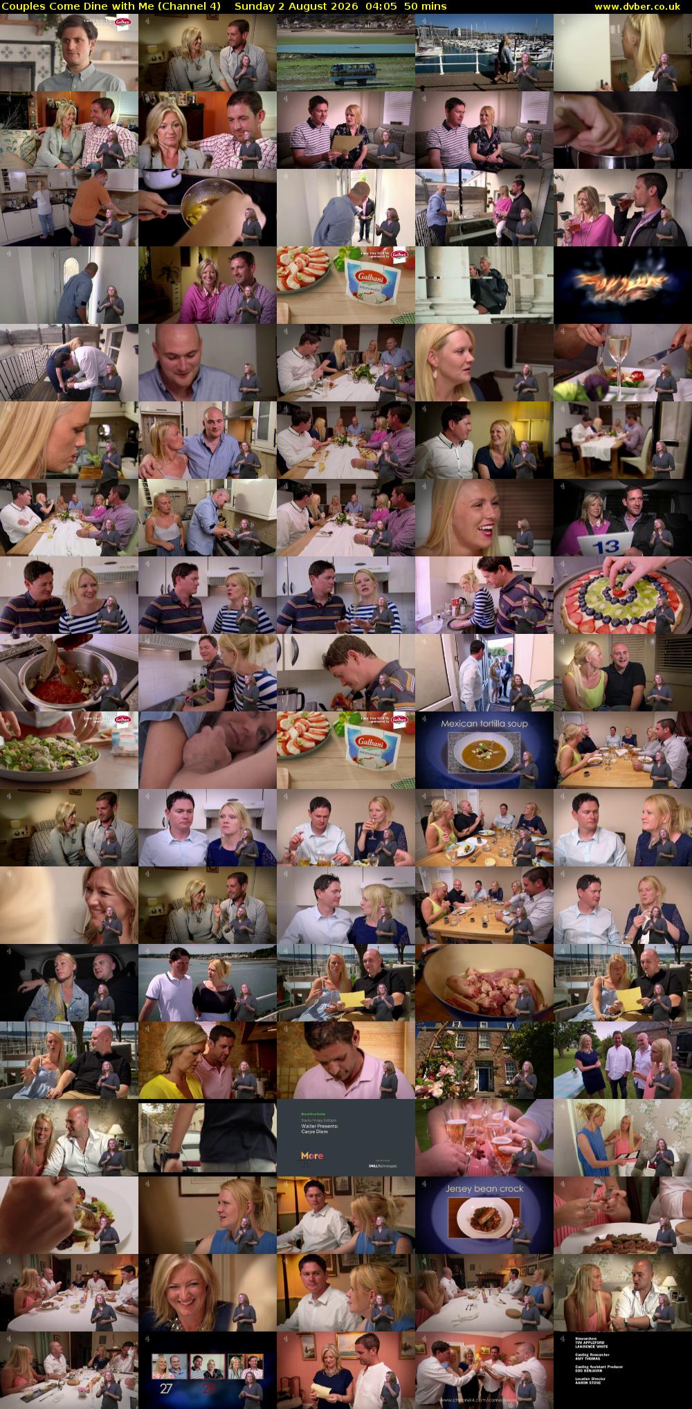 Couples Come Dine with Me (Channel 4) Sunday 2 August 2026 04:05 - 04:55