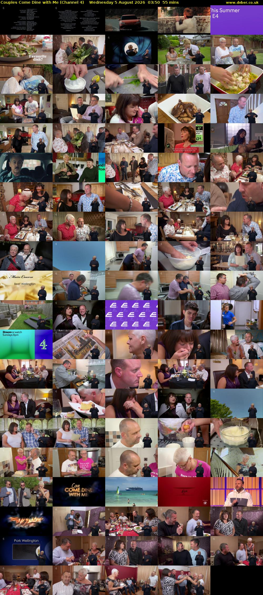 Couples Come Dine with Me (Channel 4) Wednesday 5 August 2026 03:50 - 04:45