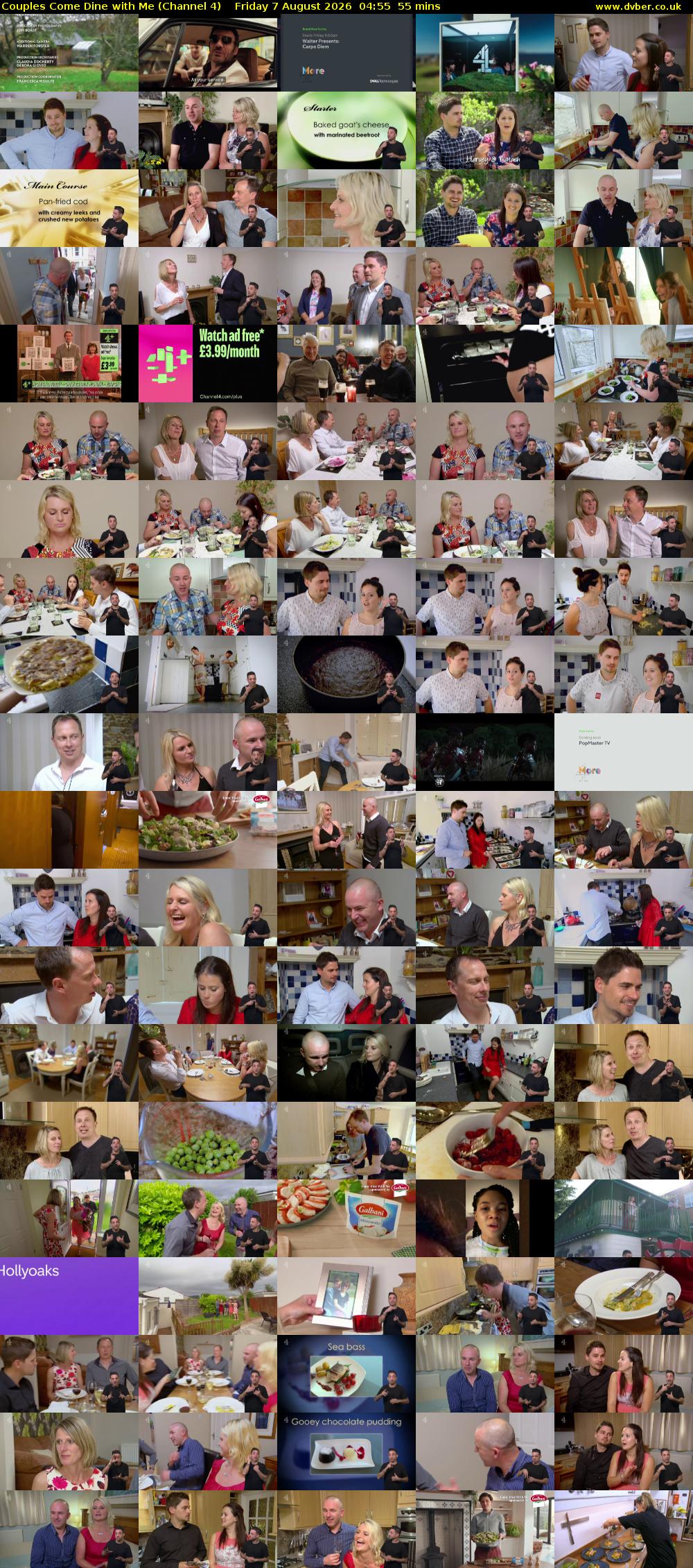Couples Come Dine with Me (Channel 4) Friday 7 August 2026 04:55 - 05:50