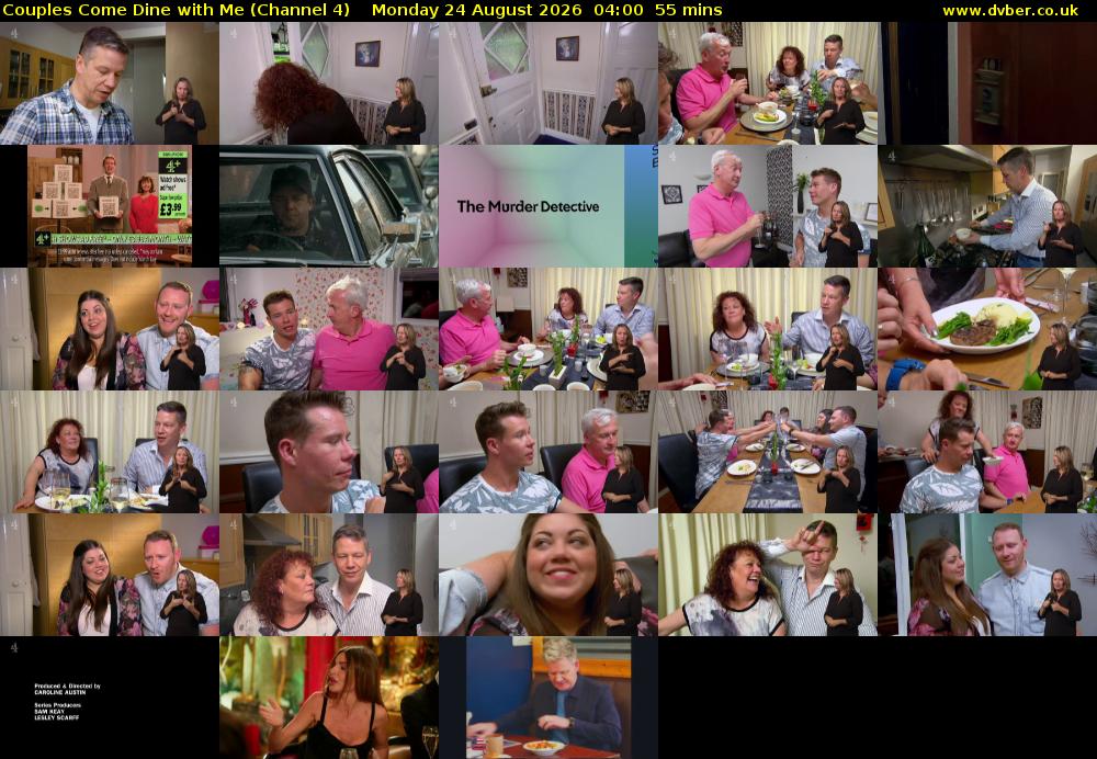 Couples Come Dine with Me (Channel 4) Monday 24 August 2026 04:00 - 04:55