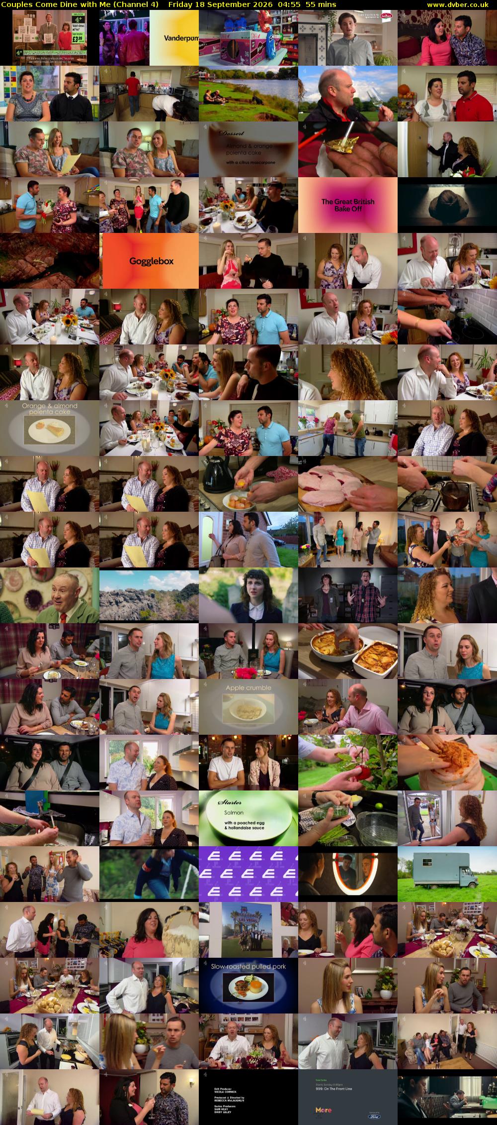 Couples Come Dine with Me (Channel 4) Friday 18 September 2026 04:55 - 05:50