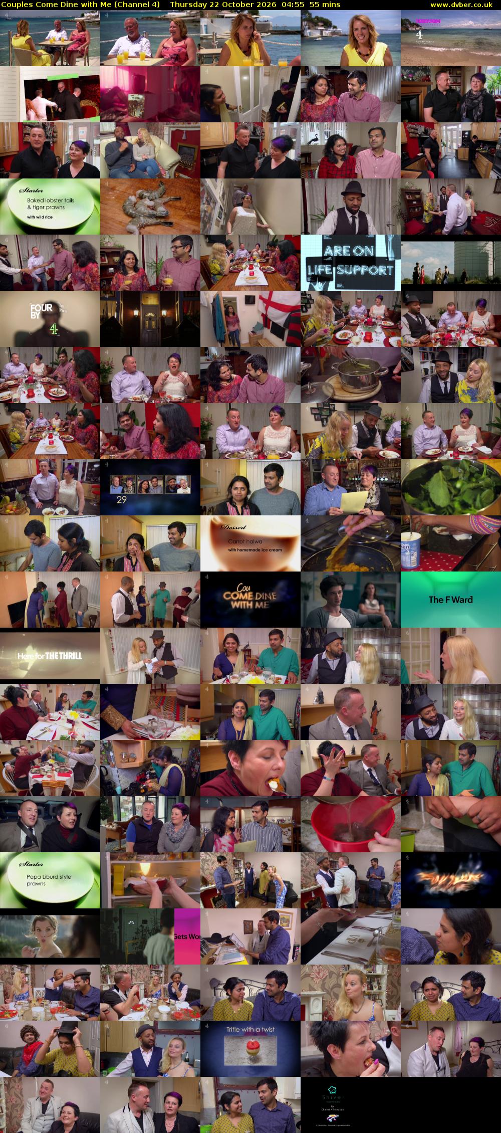Couples Come Dine with Me (Channel 4) Thursday 22 October 2026 04:55 - 05:50