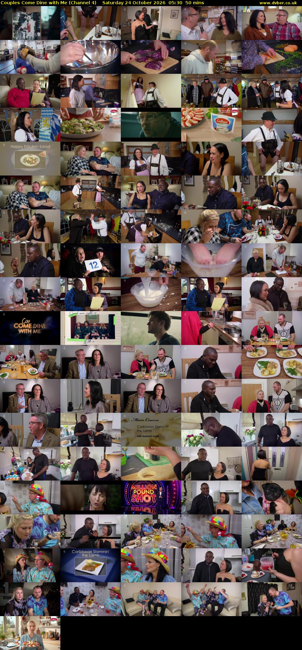 Couples Come Dine with Me (Channel 4) Saturday 24 October 2026 05:30 - 06:20