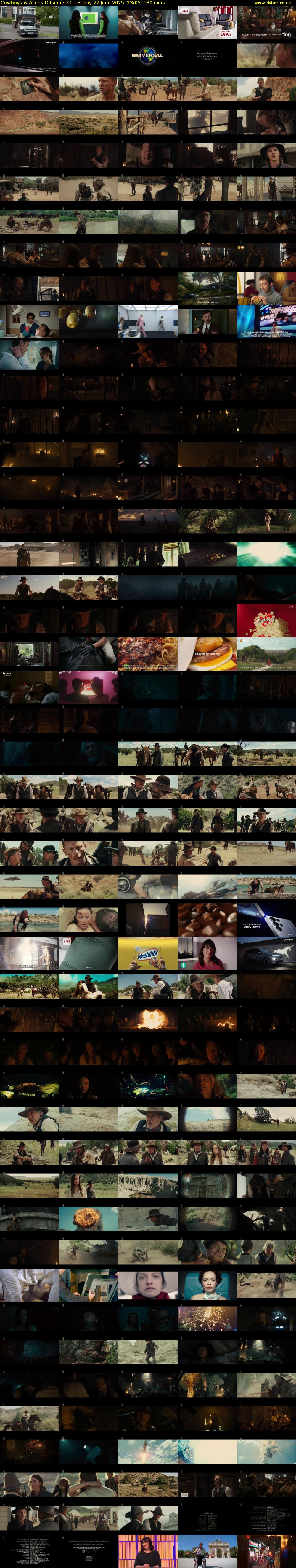 Cowboys & Aliens (Channel 4) Friday 27 June 2025 23:05 - 01:15