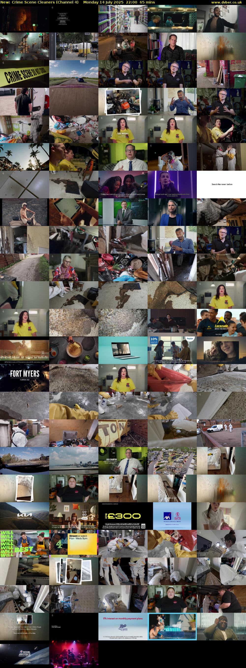 Crime Scene Cleaners (Channel 4) Monday 14 July 2025 22:00 - 23:05
