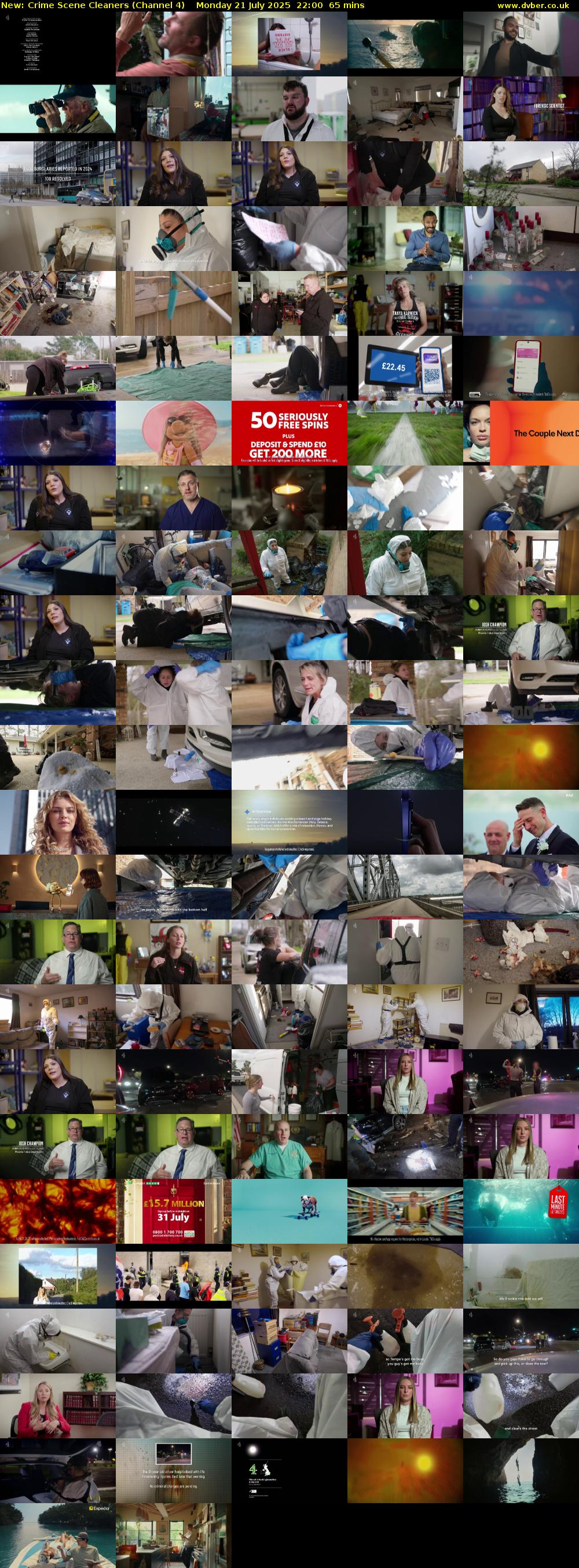 Crime Scene Cleaners (Channel 4) Monday 21 July 2025 22:00 - 23:05