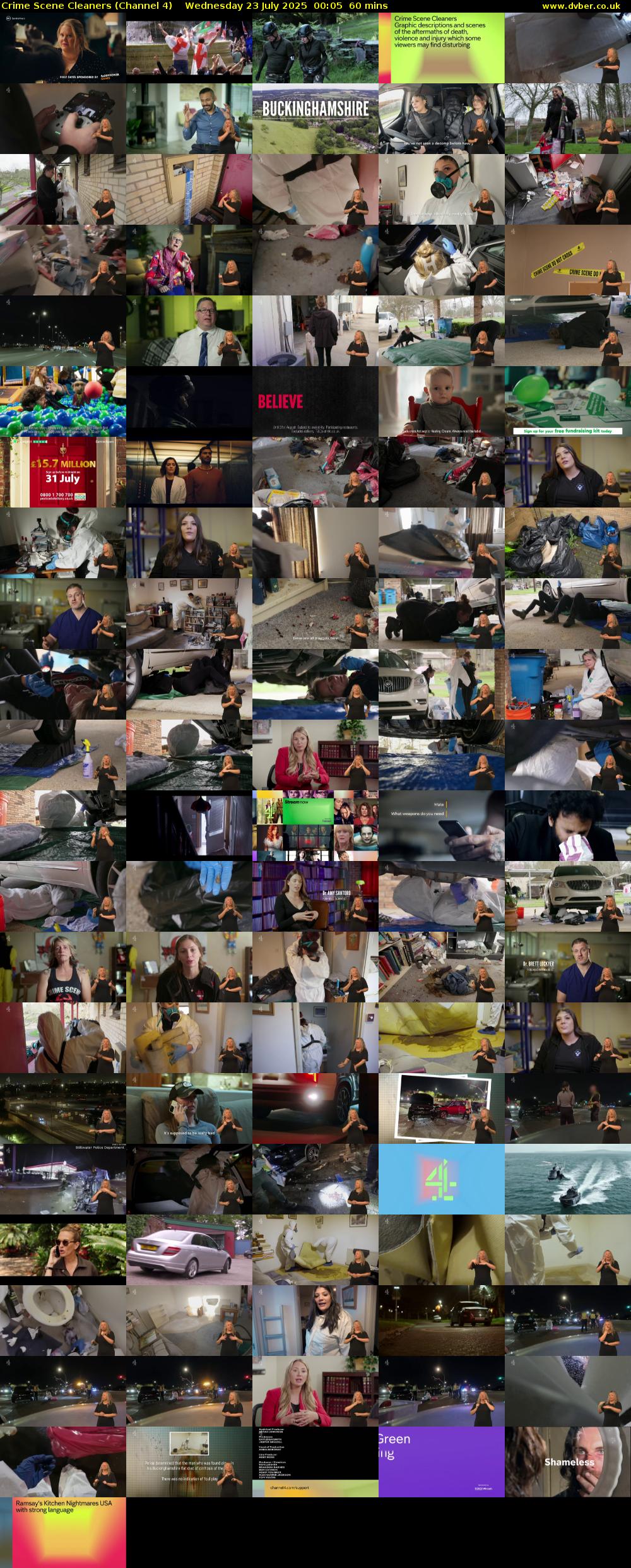 Crime Scene Cleaners (Channel 4) Wednesday 23 July 2025 00:05 - 01:05