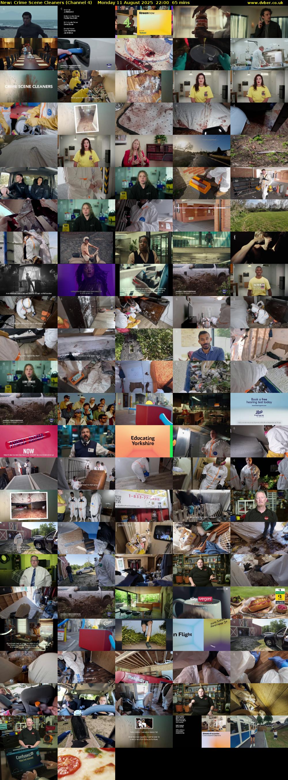 Crime Scene Cleaners (Channel 4) Monday 11 August 2025 22:00 - 23:05