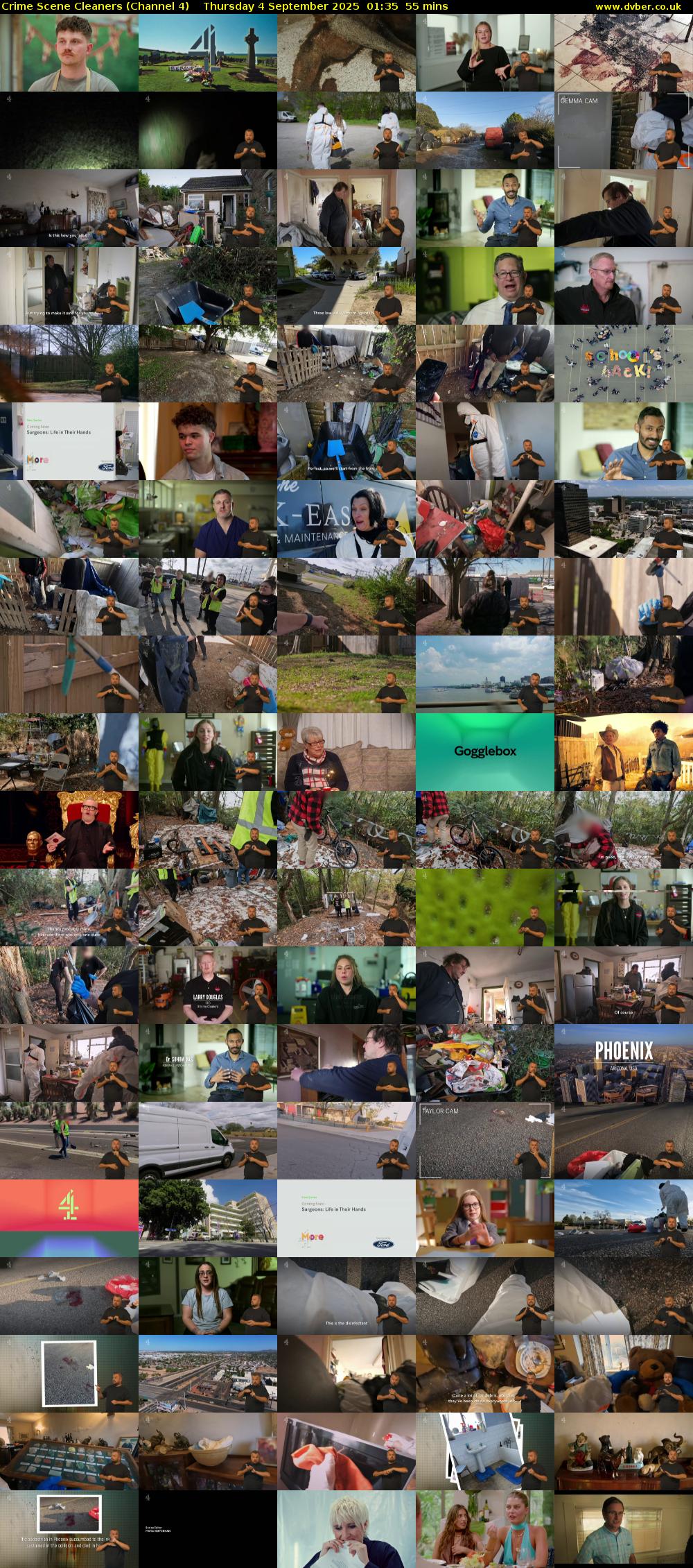 Crime Scene Cleaners (Channel 4) Thursday 4 September 2025 01:35 - 02:30