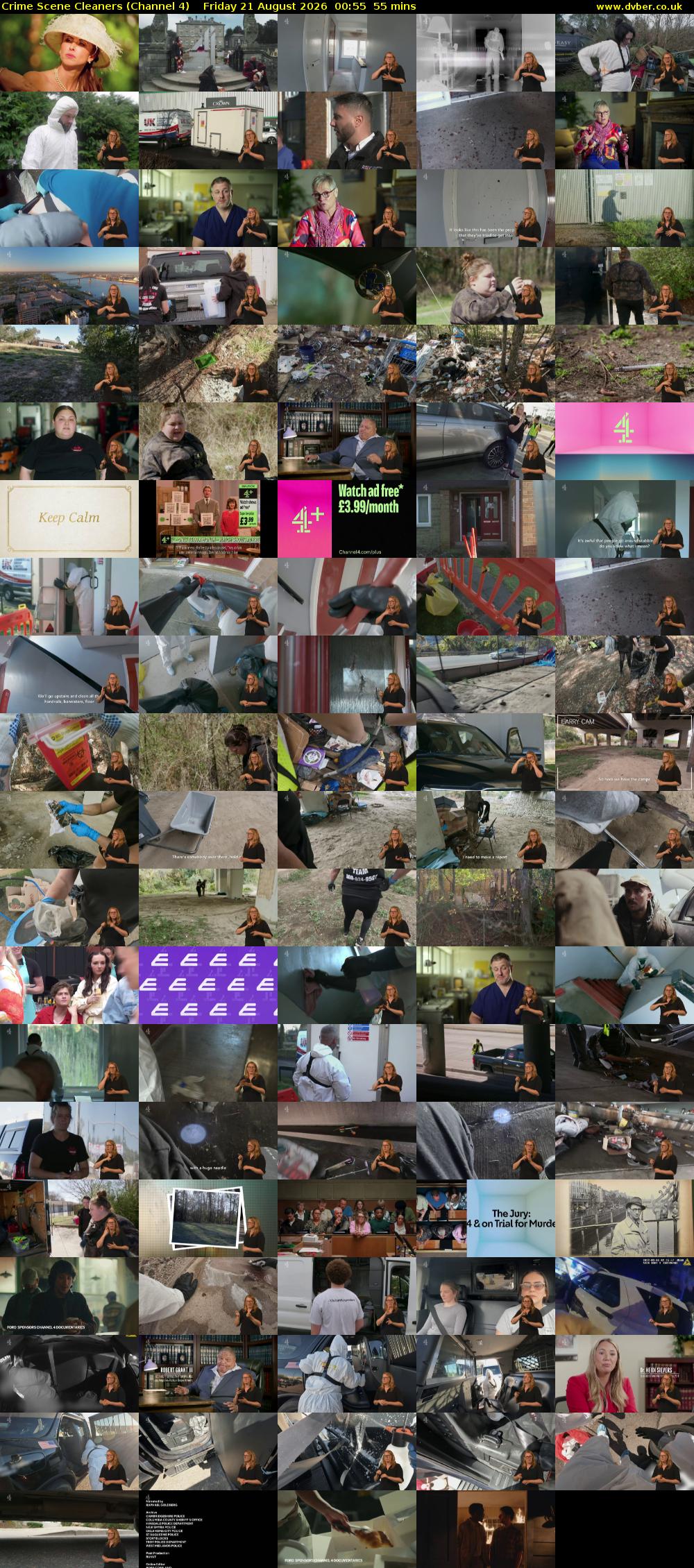 Crime Scene Cleaners (Channel 4) Friday 21 August 2026 00:55 - 01:50