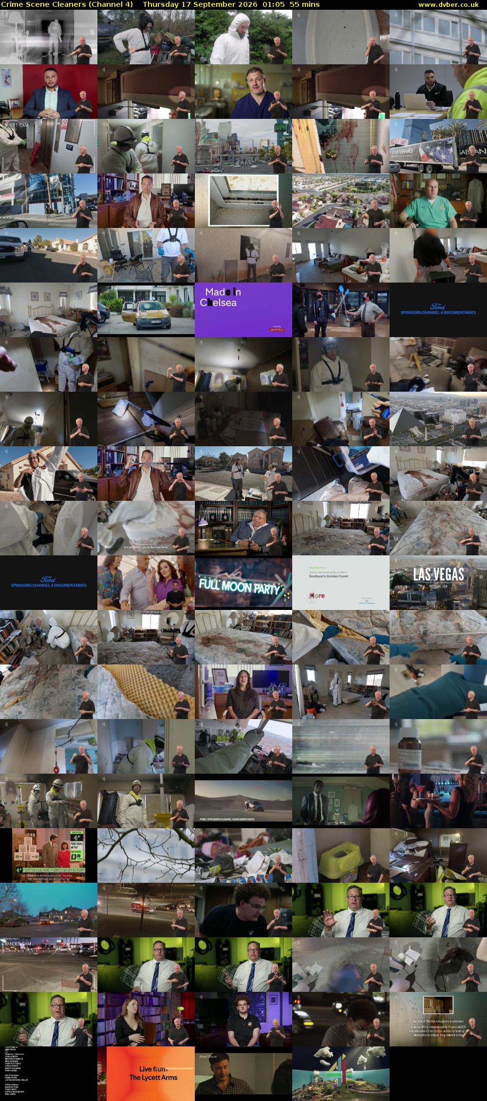 Crime Scene Cleaners (Channel 4) Thursday 17 September 2026 01:05 - 02:00