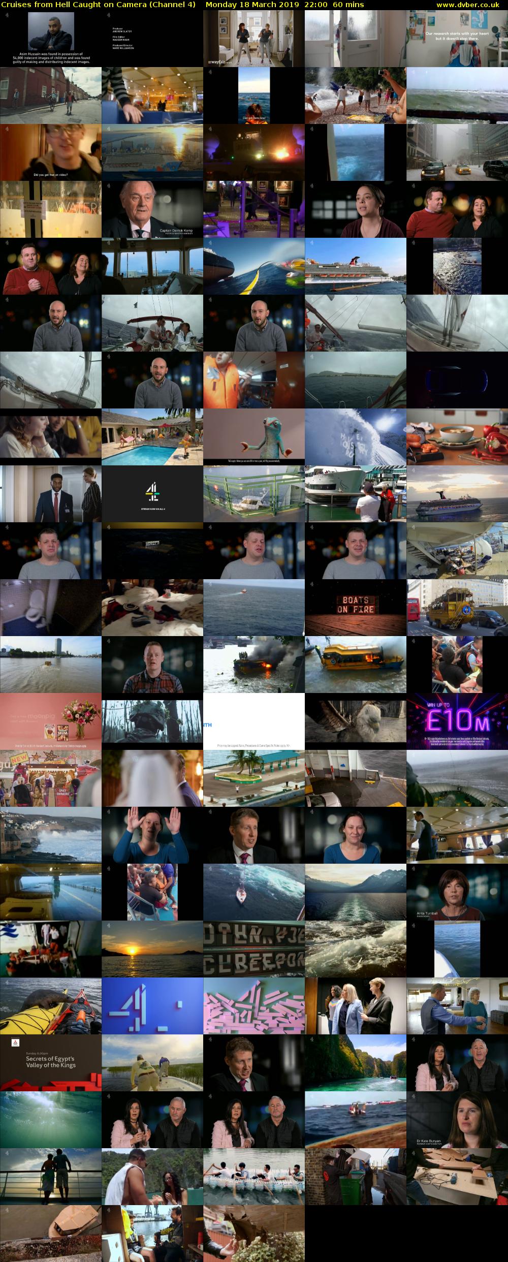 Cruises from Hell Caught on Camera (Channel 4) Monday 18 March 2019 22:00 - 23:00