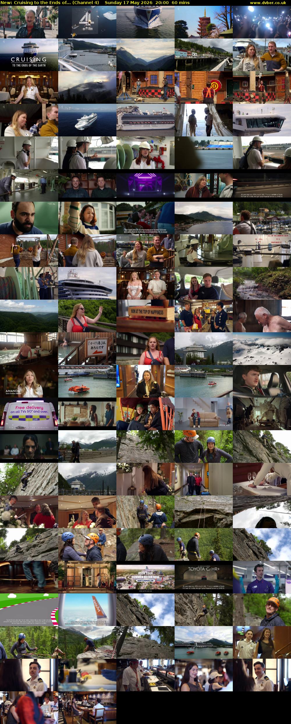 Cruising to the Ends of... (Channel 4) Sunday 17 May 2026 20:00 - 21:00