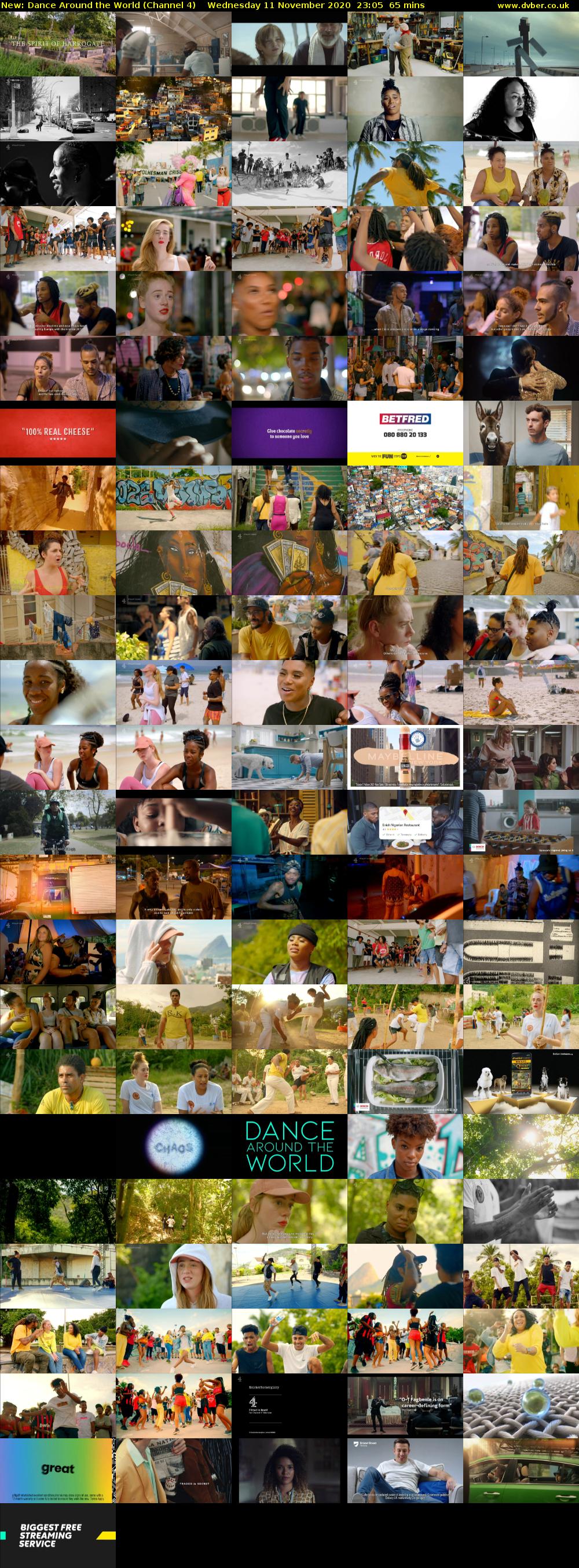 Dance Around the World (Channel 4) Wednesday 11 November 2020 23:05 - 00:10