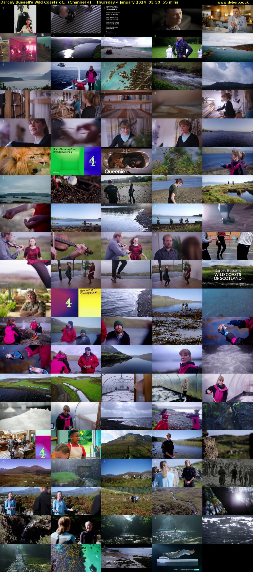 Darcey Bussell's Wild Coasts of... (Channel 4) Thursday 4 January 2024 03:30 - 04:25