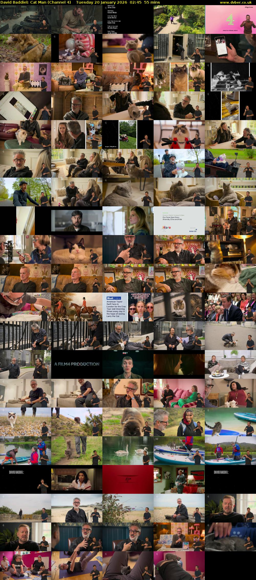 David Baddiel: Cat Man (Channel 4) Tuesday 20 January 2026 02:45 - 03:40