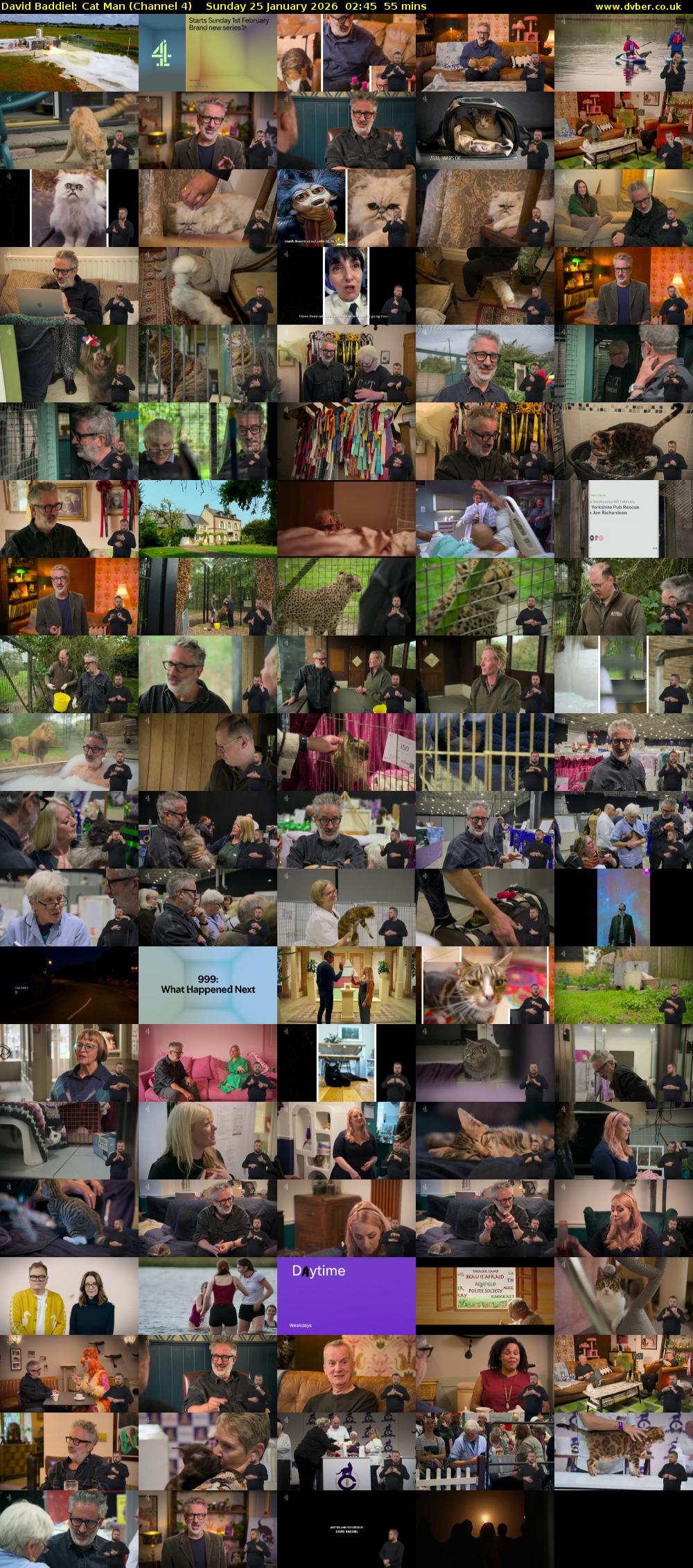 David Baddiel: Cat Man (Channel 4) Sunday 25 January 2026 02:45 - 03:40