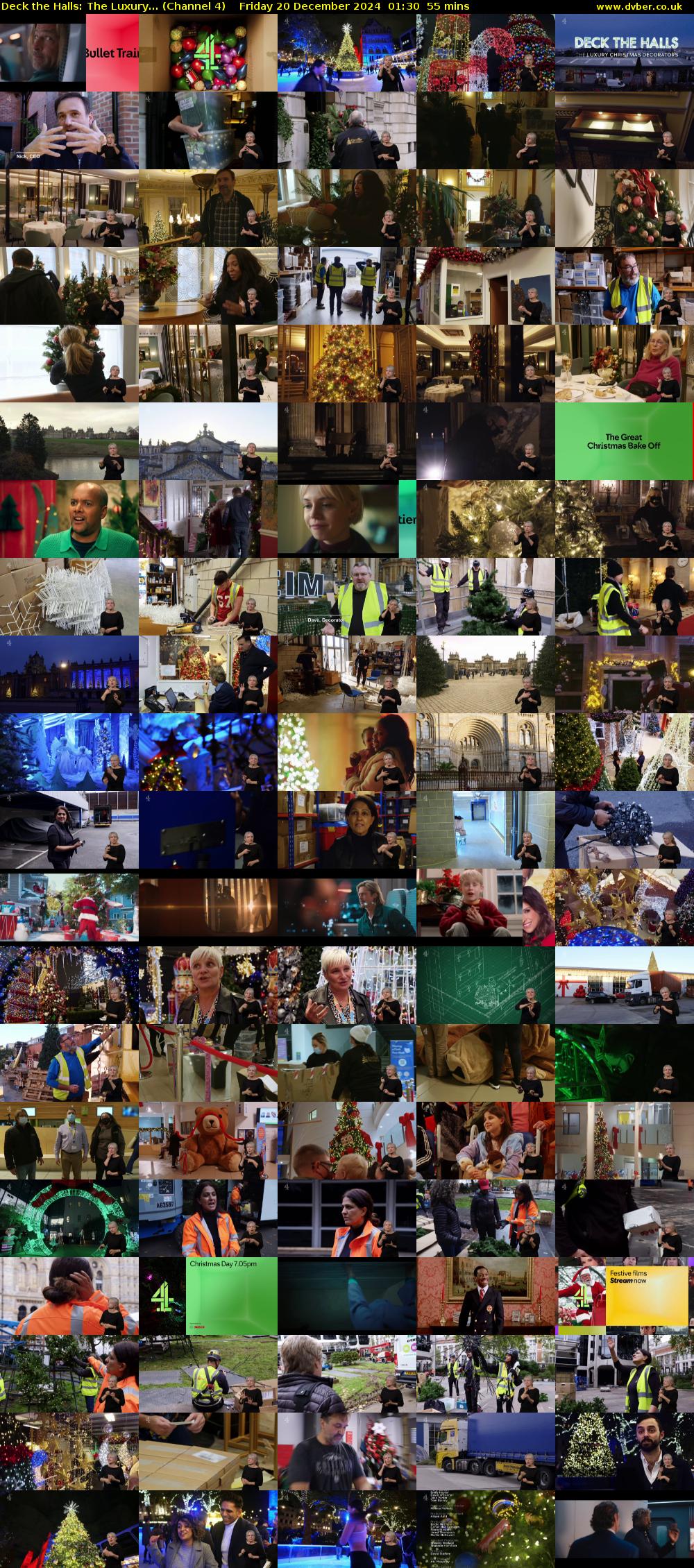 Deck the Halls: The Luxury... (Channel 4) Friday 20 December 2024 01:30 - 02:25