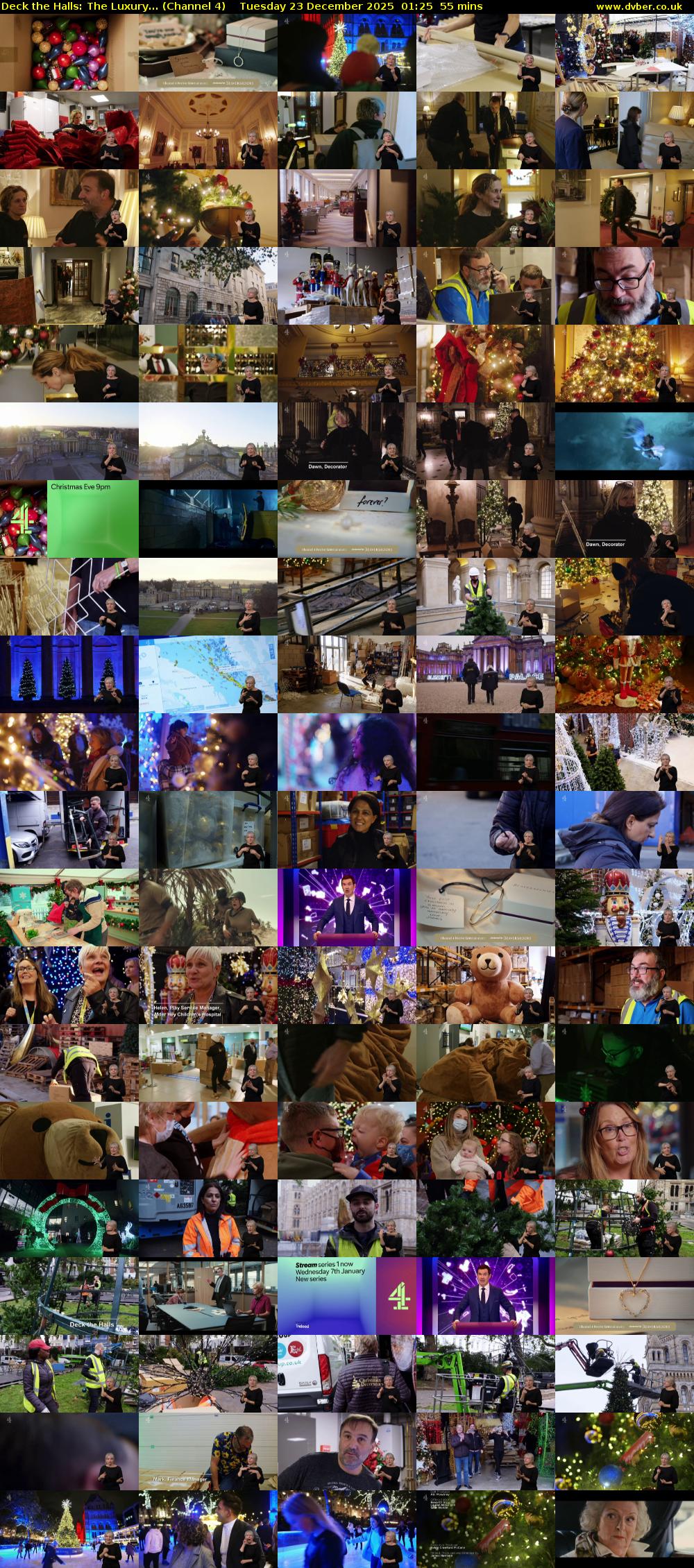 Deck the Halls: The Luxury... (Channel 4) Tuesday 23 December 2025 01:25 - 02:20