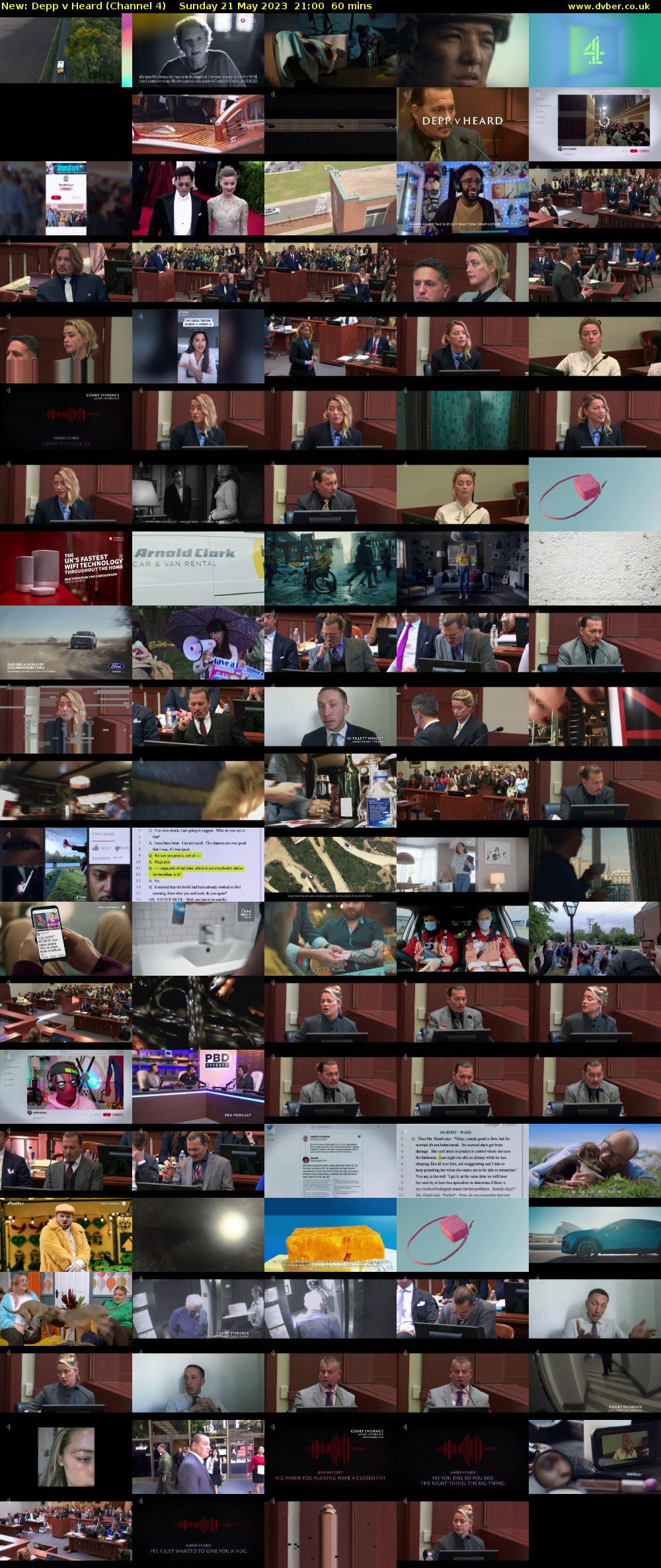 Depp v Heard (Channel 4) Sunday 21 May 2023 21:00 - 22:00