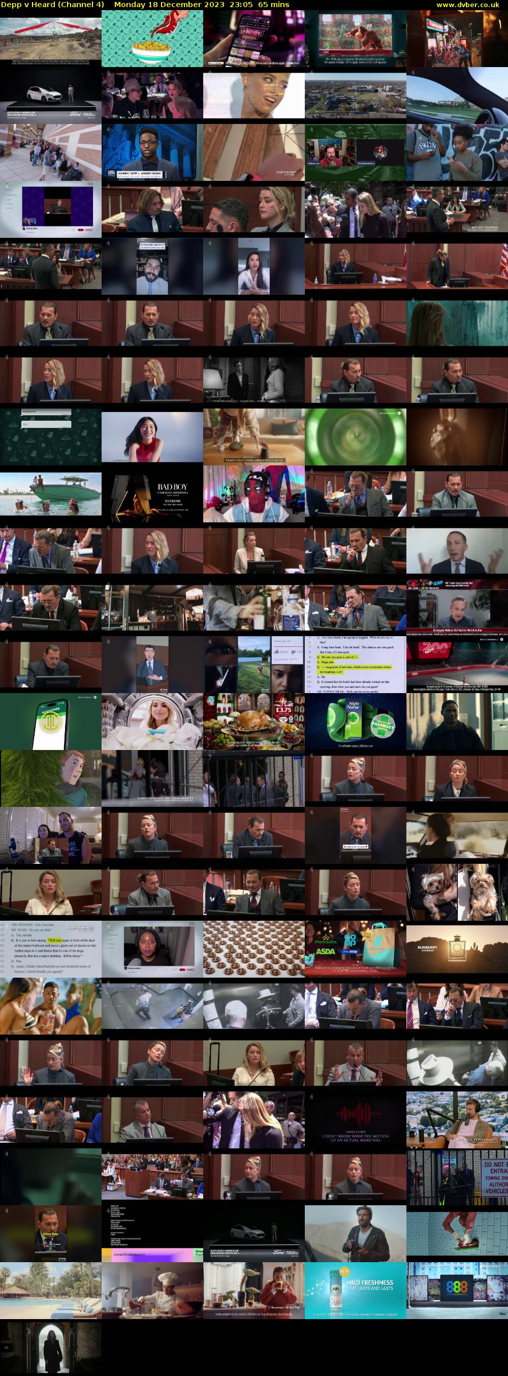 Depp v Heard (Channel 4) Monday 18 December 2023 23:05 - 00:10