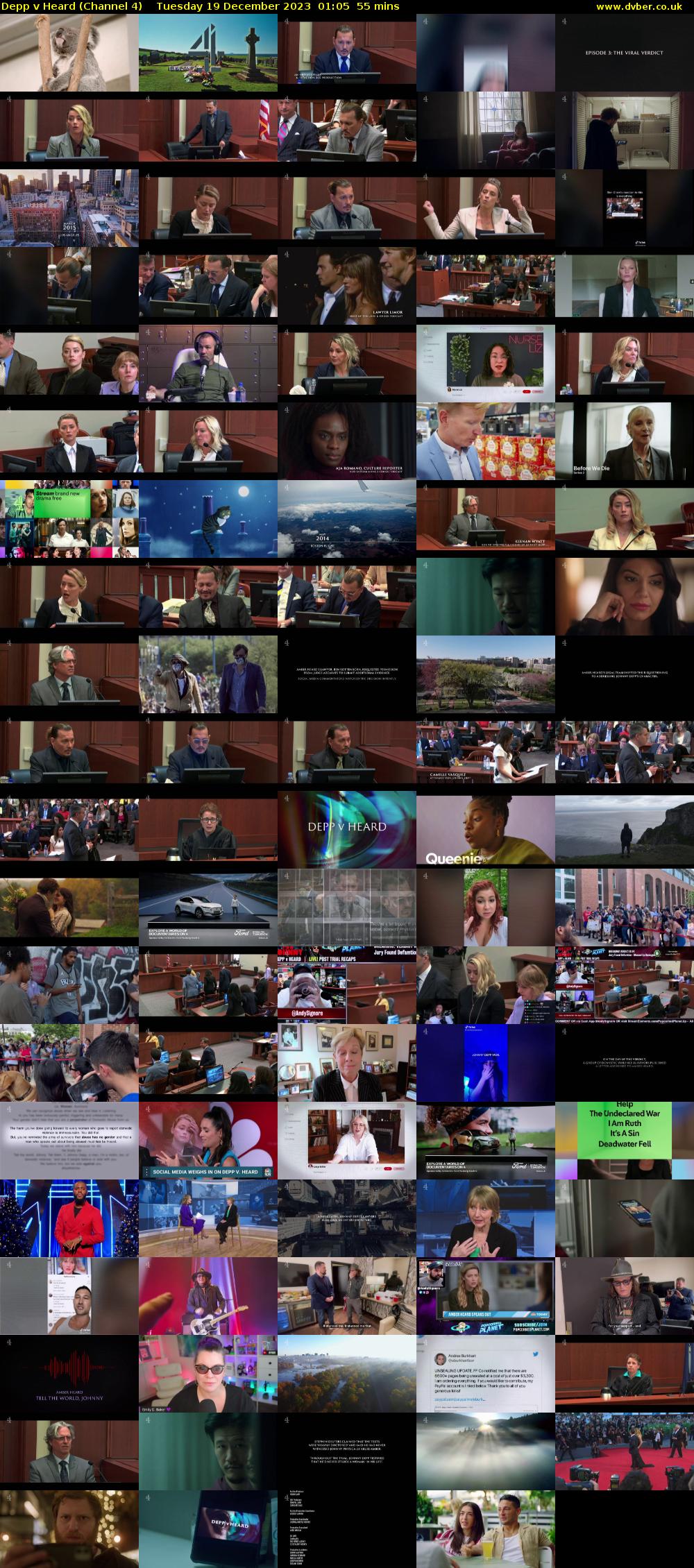 Depp v Heard (Channel 4) Tuesday 19 December 2023 01:05 - 02:00