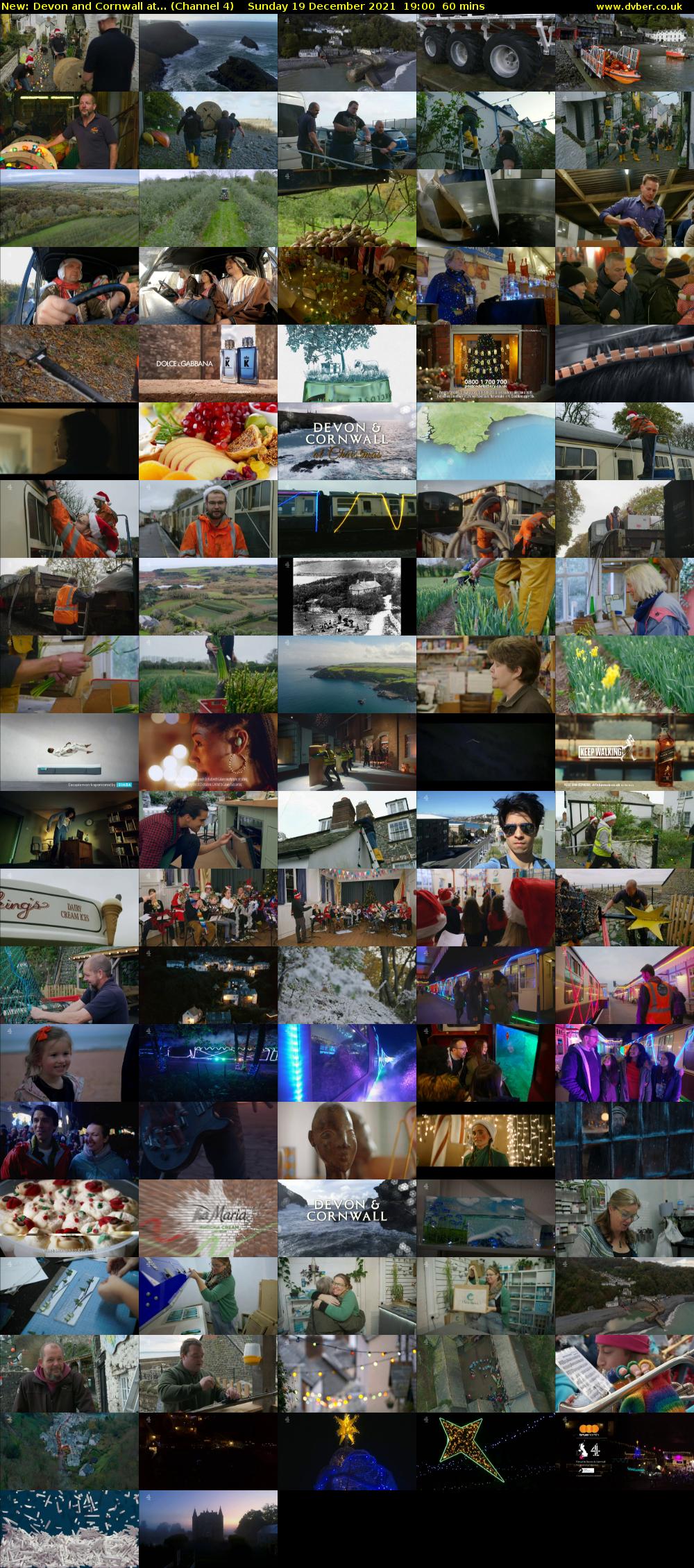 Devon and Cornwall at... (Channel 4) Sunday 19 December 2021 19:00 - 20:00