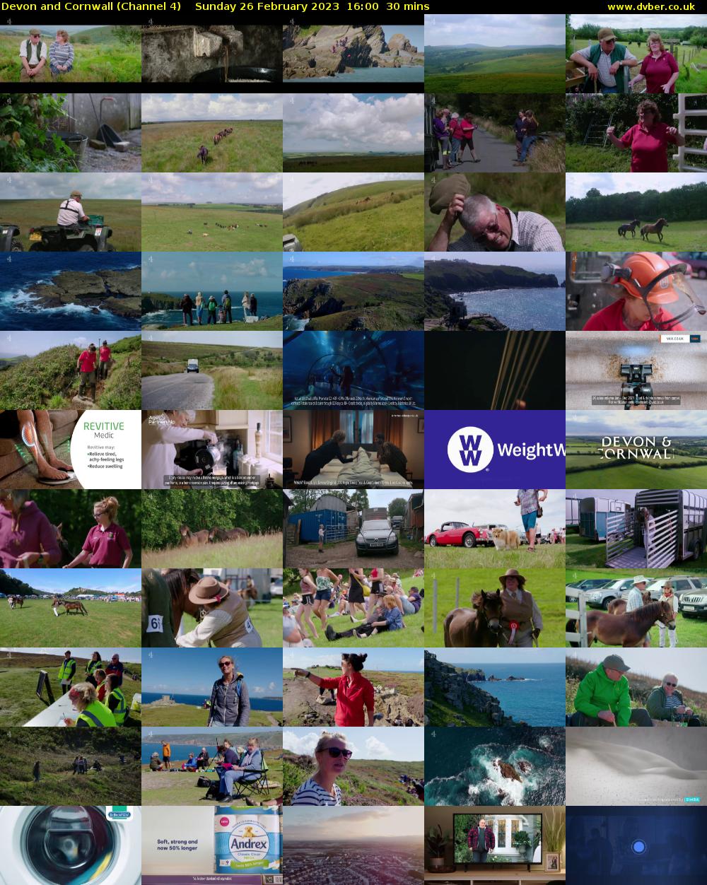 Devon and Cornwall (Channel 4) Sunday 26 February 2023 16:00 - 16:30