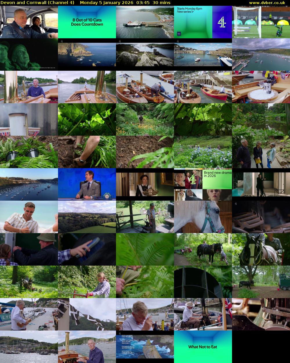 Devon and Cornwall (Channel 4) Monday 5 January 2026 03:45 - 04:15
