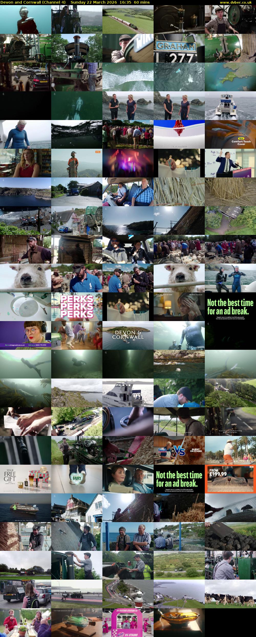 Devon and Cornwall (Channel 4) Sunday 22 March 2026 16:35 - 17:35